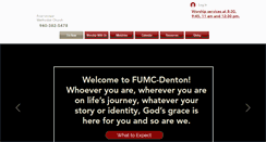 Desktop Screenshot of fumc-denton.com